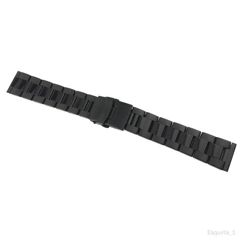 Esquirla Bracelet De Montre En Acier Inoxydable Bracelet De Montre Classique Bracelet Noir