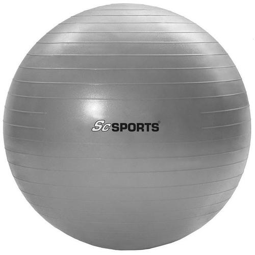 Scsports® Ballon Fitness - Ø 65 Cm, Antidérapant, Anti-Éclatement, Caoutchouc, Pompe À Main - Balle D'exercice, Pilates, Grossesse