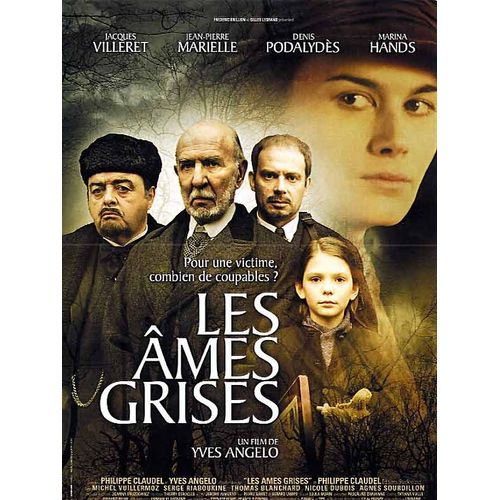 Les Ames Grises - Affiche Originale De Cinéma - Format 40x60 Cm - Un Film De Yves Angelo Avec Jean-Pierre Marielle, Jacques Villeret, Denis Podalydès, Marina Hands, Michel Vuillermoz - Année 2005