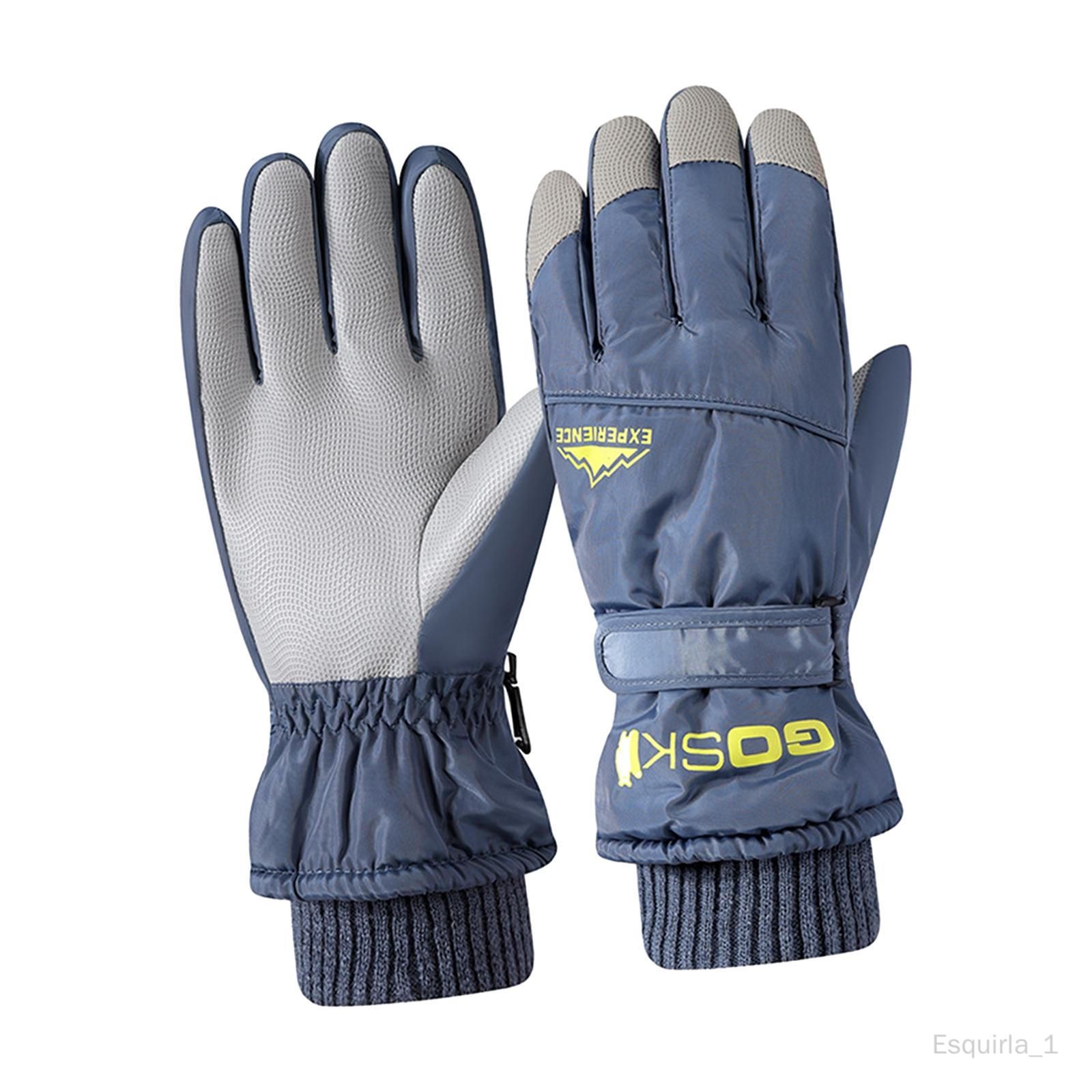 Gants D'hiver Gants De Neige Confortables Pour Le Patinage Vélo Marine Hommes