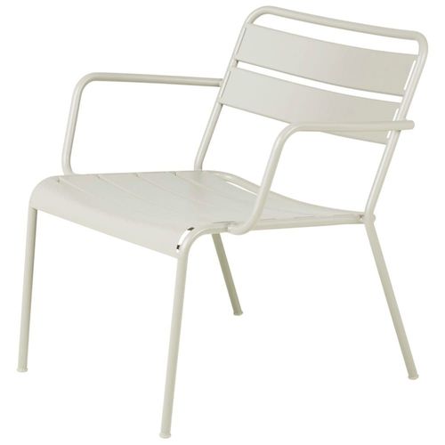 Fauteuil Lounge D'extérieur Métal Beige Opus