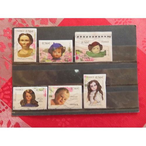 Lot De 6 Timbres Oblitérés "Les Poupées De Collection"- 2009