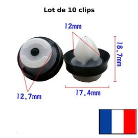 X10 Clips De Fixation Garniture Porte Citroen C3 C8 Berlingo Twingo 2 Etc