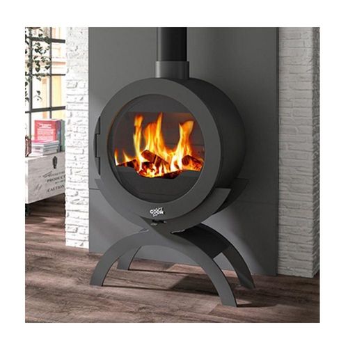 Godin - Poêle à bois fonte 10kw anthracite 410101ANTH