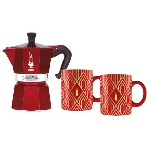 Bialetti - Cafétière italienne 6 tasses + 2 mugs 0009910