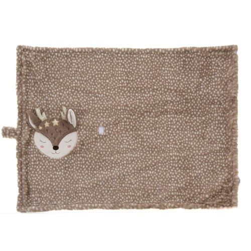 Plaid Biche 100x73 Cm Marron En Polyester