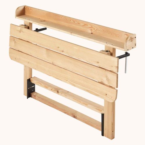 Table Balcon En Bois Traité Beige 50 X 118 X 69 Cm
