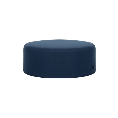 Tabouret Rond En Fibre Synthétique, Large, Bleu