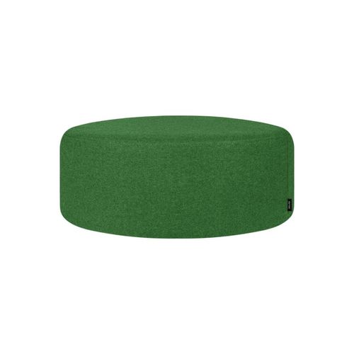 Tabouret Rond En Laine, Large, Vert