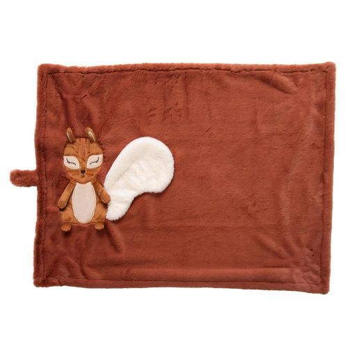 Plaid Zoé Prend Le Thé 100x75 Cm Marron En Polyester