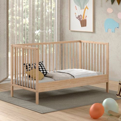 Lit Bébé Évolutif En Hêtre Massif 70x140