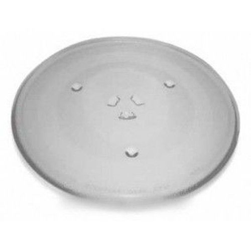 Plateau tournant en verre et son cercle à roulettes pour micro onde " Listo " ou autre : Diametre 31,5 cm