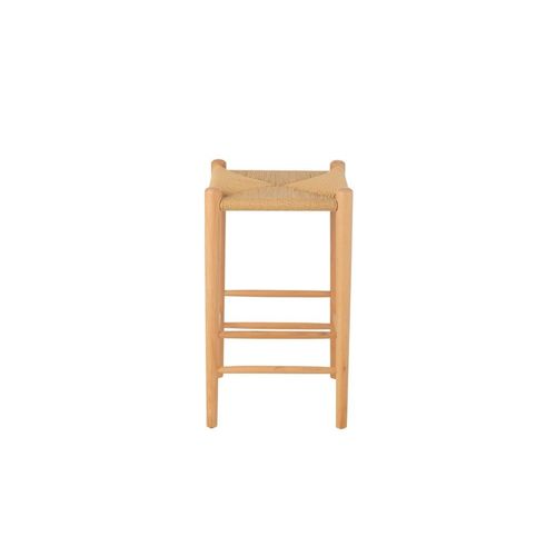 Tabouret De Bar En Corde Et Bois