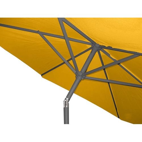 Parasol À Manivelle En Aluminium Et Toile