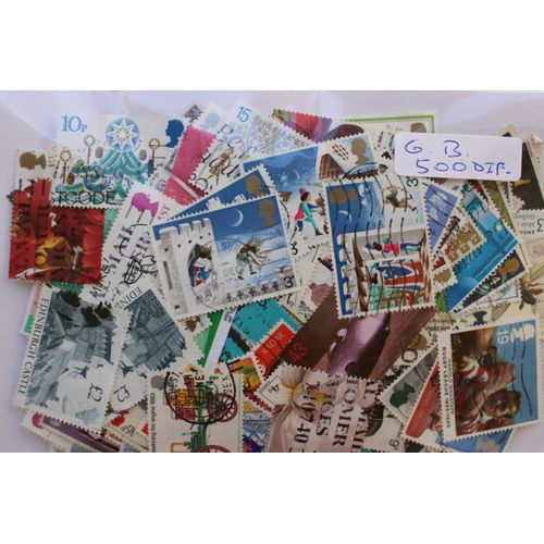 Grande-Bretagne 500 Timbres Différents