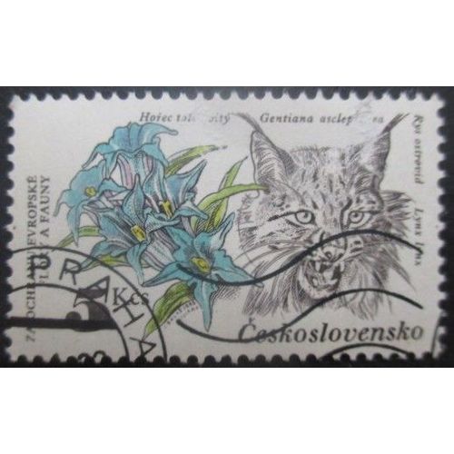 Tchecoslovaquie N°2534 Lynx Oblitéré