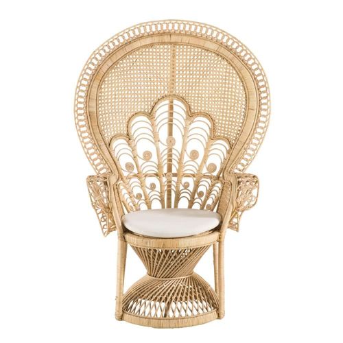 Fauteuil En Rotin Tressé
