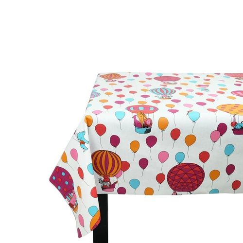 Nappe En Coton Enduit Multicolore Rectangle 160 X 300 Cm