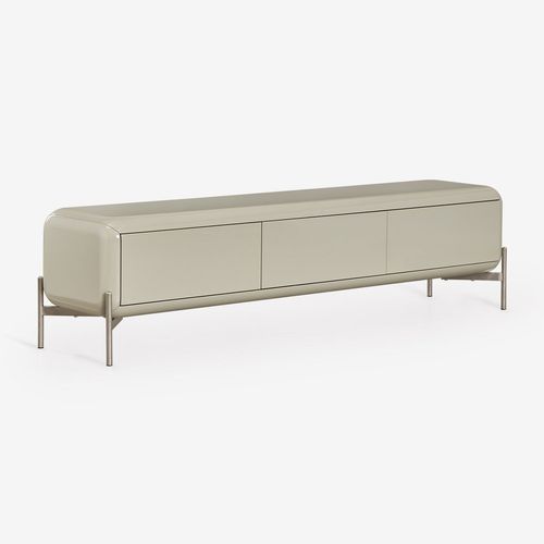 Meuble Tv 180x40 Cm En Mdf Alazne Vert Laurier