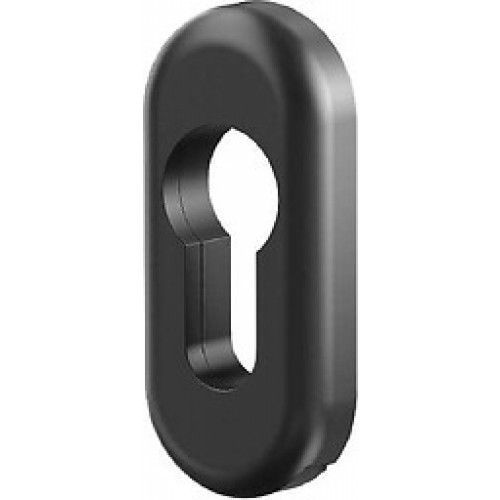 Paire de rosaces en zamak clé I fixation invisible pour béquilles Scoot - noir mat VACHETTE