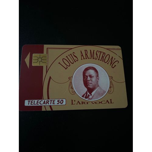 Carte Téléphonique Louis Armstrong En 520 000 Exemplaires