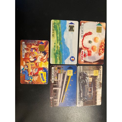 Lot De 4 Cartes Téléphoniques À 11 000 Exemplaires Et 1à 11 100 Ex