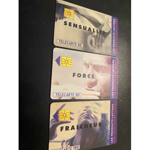 Lot De 3 Cartes Téléphoniques « Produits Laitiers »