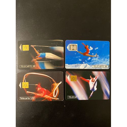 Lot De 4 Cartes Téléphoniques Sports Olympiques