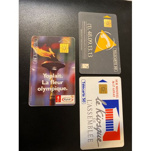 Lot De 3 Cartes Téléphoniques