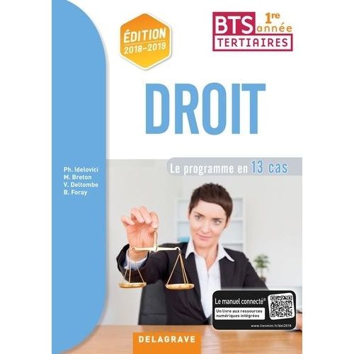 Droit Bts 1re Année - Pochette Élève