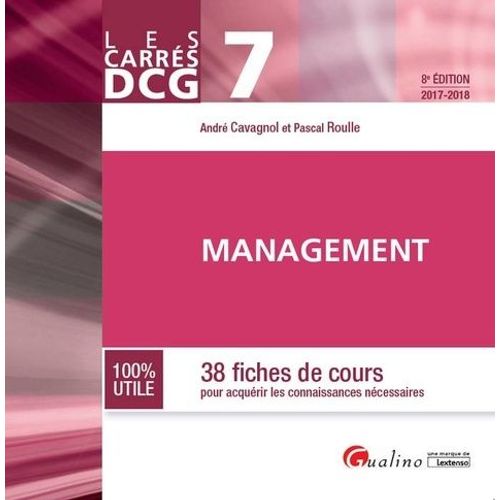 Management Dcg 7 - 38 Fiches De Cours Pour Acquérir Les Connaissances Nécessaires