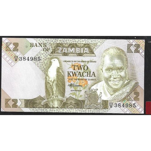 Billet 2 Kwachas Zambie