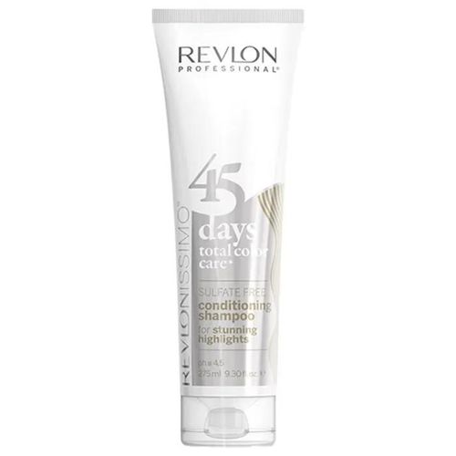 Revlon Professional 45 Days Revlonissimo Shampoing Pour Cheveux Méchés, Blonds & Blancs 275 Ml 