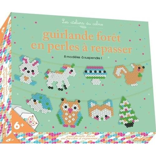 Coffret Guirlande Forêt En Perles À Repasser - Avec Plus De 620 Perles À Repasser, 8 Modèles De Créations En Perles, Un Fil Pour Suspendre Les Modules Et Créer Ta Guirlande, Une Grille Et...