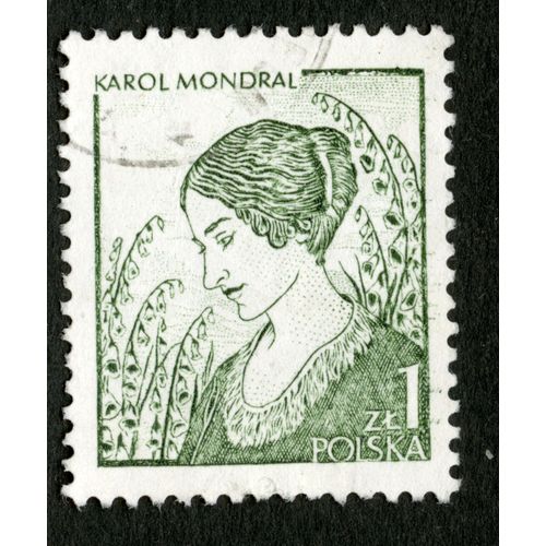 Timbre Oblitéré Polska , Karol Mondral, Zl 1