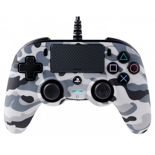 Manette Filaire Compacte Nacon Pour Ps4 Camouflage Gris