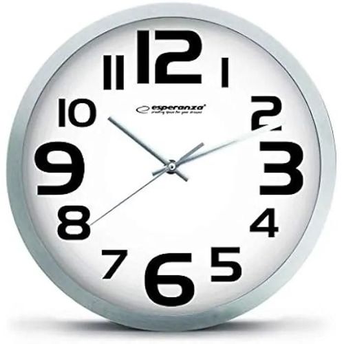 Horloge Murale - ESPERANZA - EHC013W - Blanc - Multicolore - Décoration Intérieure