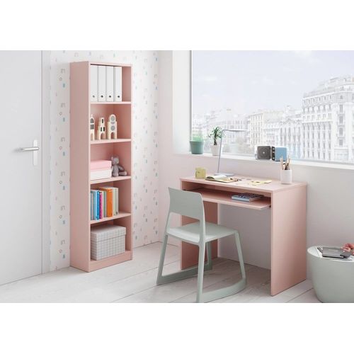 Bureau Effet Bois Rose 79x54 Cm