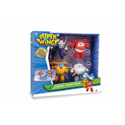 Super Wings Coffret De 4 Transforming 12 Cm - Saison 2 - Jett / Paul / Donnie / Astra