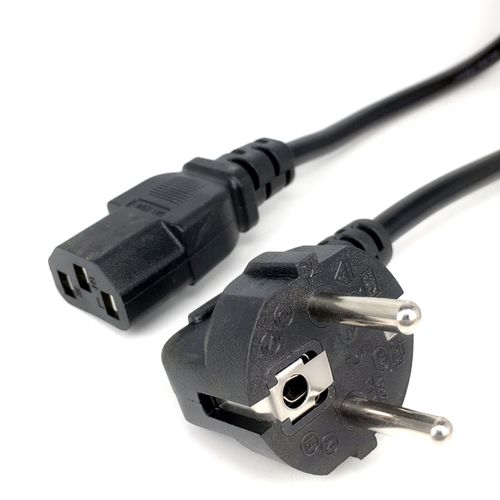 Câble d'alimentation EU Euro IEC C13 AC,rallonge d'alimentation,1.2m,1.5m,1.8m,3x0.75mm,moniteur d'ordinateur PC PSU,imprimante Antminer,LG TV - Type 1.5m