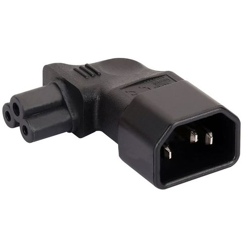 Connecteur convertisseur noir IEC320,C5,C7,C13,C14 à C5,C6,C7,C8,C15,UPS PDU,mâle à femelle,EU,US,prise d'alimentation,adaptateur,1 pièce - Type c14 to C5-Black color #B