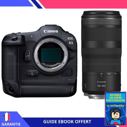 Canon EOS R3 + RF 100-400mm f/5.6-8 IS USM + Ebook ""Devenez Un Super Photographe"" - Appareil Photo Canon