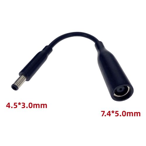 Adaptateur pour ordinateur portable,cordon d'alimentation cc/câble,7.4x5.0mm femelle à 4.5x3.0mm,connecteur mâle à broche centrale pour ordinateur portable Dell