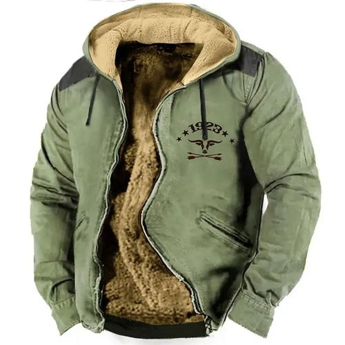 Sweat-Shirt À Capuche Pour Homme Et Femme,Vêtement À Manches Sulfavec Fermeture Éclair,Style Cowboy,Idéal Pour Les Soirées De Documents,Collection Hiver