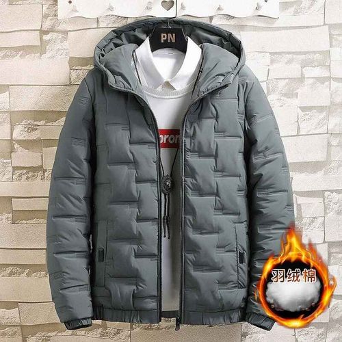 Chimparkas-Manteau À Capuche En Coton Rembourré Pour Hommes,Veste D'extérieur Chaude,Coupe-Vent Décontracté,Optique,Hiver