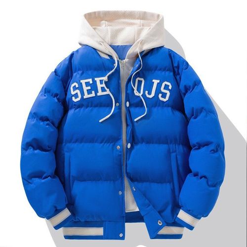 Veste Coupe-Vent À Capuche Pour Hommes,Streetwear Résistant Au Froid,Mode Décontractée,Optique Masculine,Manteau En Coton Thermique,Automne,Hiver,