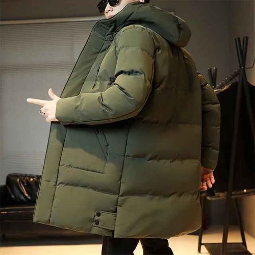 Parka Longue Imperméable À Capuche Pour Hommes Avec Poches,Vêtements D'extérieur Vintage,Manteau D'optique Décontracté,Chaud,Hiver,2024