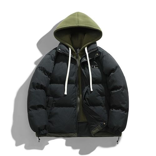 Manteau À Bulles À Capuche Pour Hommes,Optique Chaude,Veste D'hiver Colorée,Streetwear Pour Hommes,Parka Hip Hop,Vêtements Noirs Coréens,Vestes Bouffantes,2023