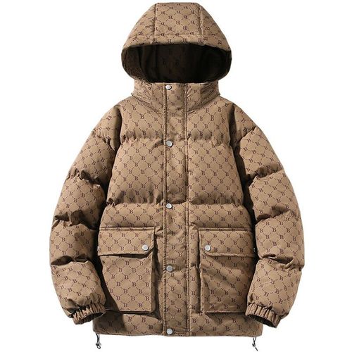 Parka À Capuche Pour Hommes,Veste Chaude,Manteau De Loisirs D'affaires,Manteaux D'adolescent,Lettre,Hiver,8809