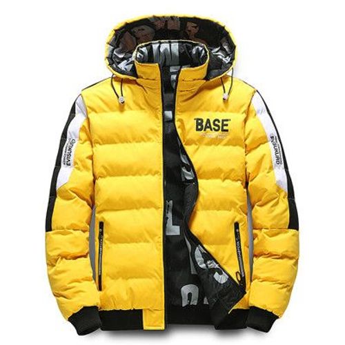 Diting I-Veste Rembourrée Pour Homme,Parka Thermique Épaisse,Coupe-Vent À Capuche,Vêtements D'extérieur Décontractés,À La Mode,Hiver